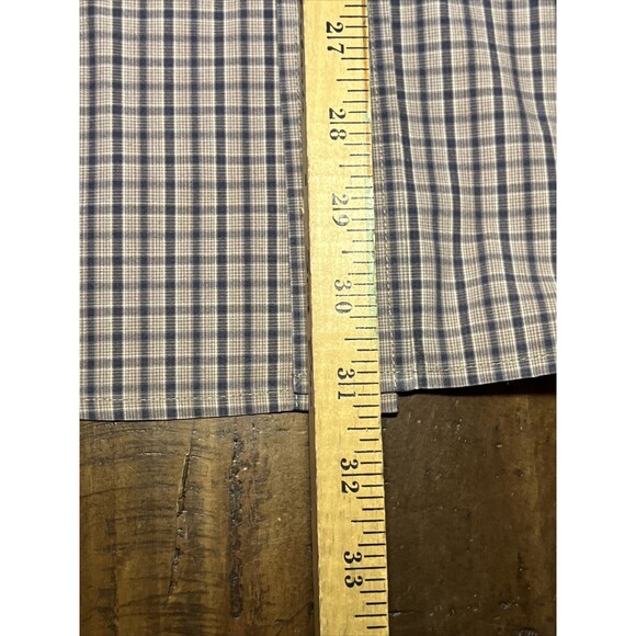 Ariat Pro Series Long Sleeve Button Down Shirt Mens Size L Blue Checkered - Picture 7 of 7